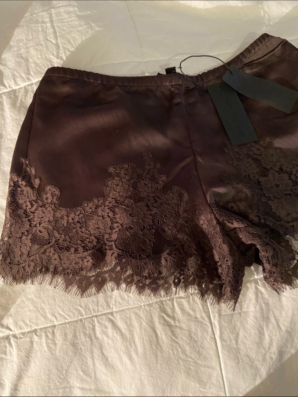 🤎Silky Shorts with Lace🤎 - Picture 7 of 15